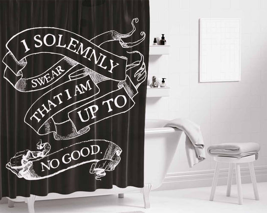 I Miss You Typography Bathroom Shower Curtain Fabric Waterproof | 66 X 72 Inch