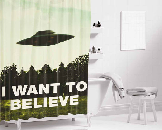 I See Stars Quote Bathroom Shower Curtain Fabric Waterproof | 66 X 72 Inch
