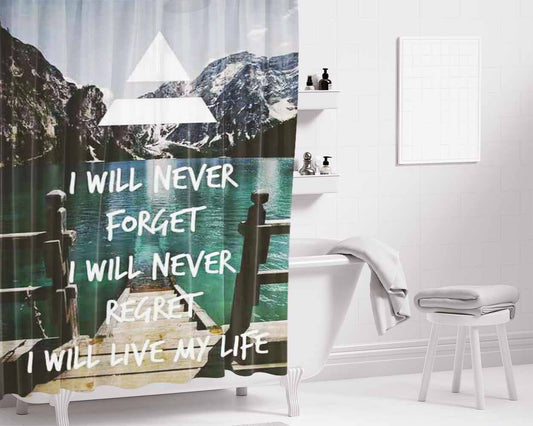 I Stand With Cafe Europa Greensboro Bathroom Shower Curtain Fabric Waterproof | 66 X 72 Inch