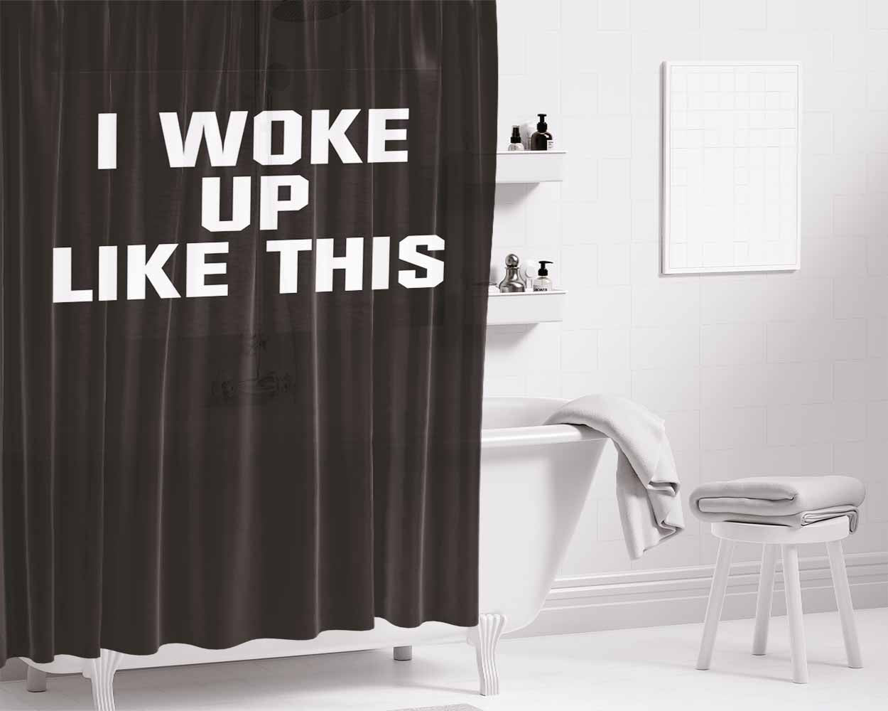 I Want To Believe Tardis Box Bathroom Shower Curtain Fabric Waterproof | 66 X 72 Inch