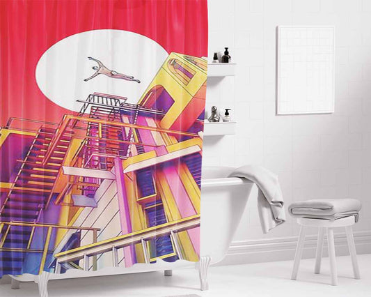 I Woke Up Like This Bathroom Shower Curtain Fabric Waterproof | 66 X 72 Inch