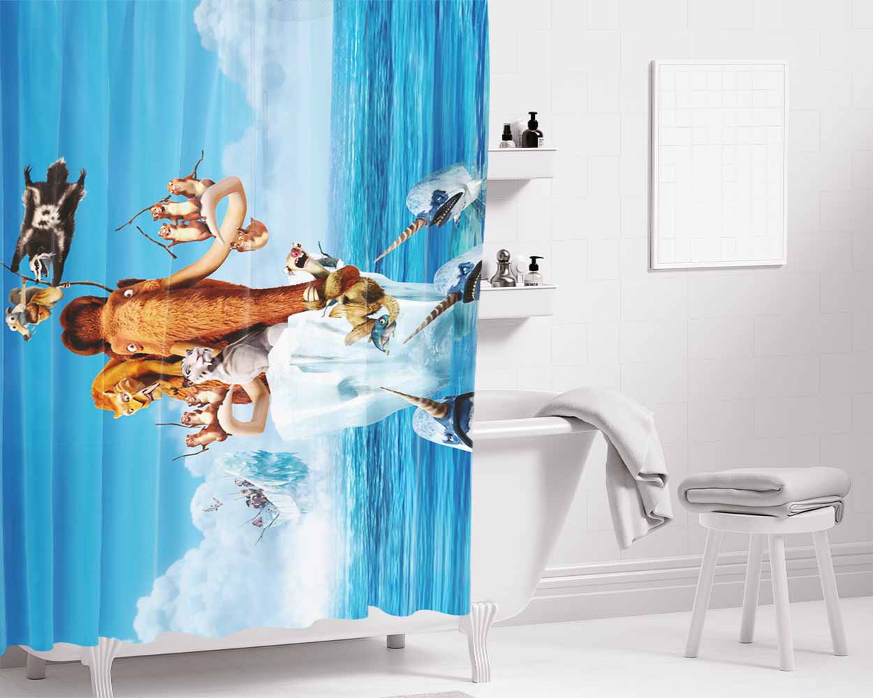 Ian Somerhalder Generation Bathroom Shower Curtain Fabric Waterproof | 66 X 72 Inch