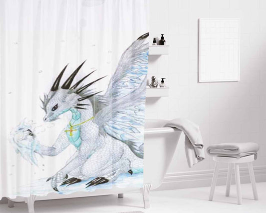 Ice Age Scrat Piranha Bathroom Shower Curtain Fabric Waterproof | 66 X 72 Inch