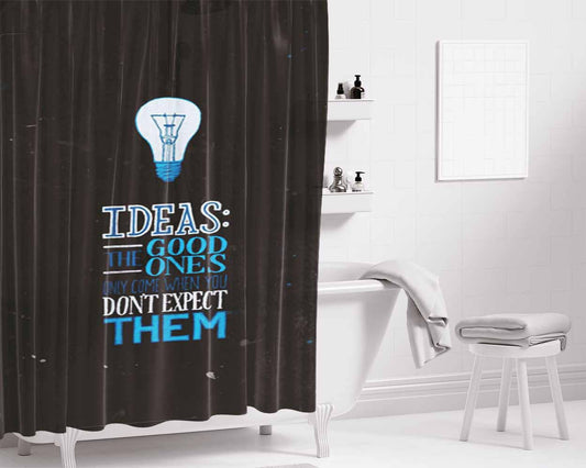 Ice Cube Bathroom Shower Curtain Fabric Waterproof | 66 X 72 Inch