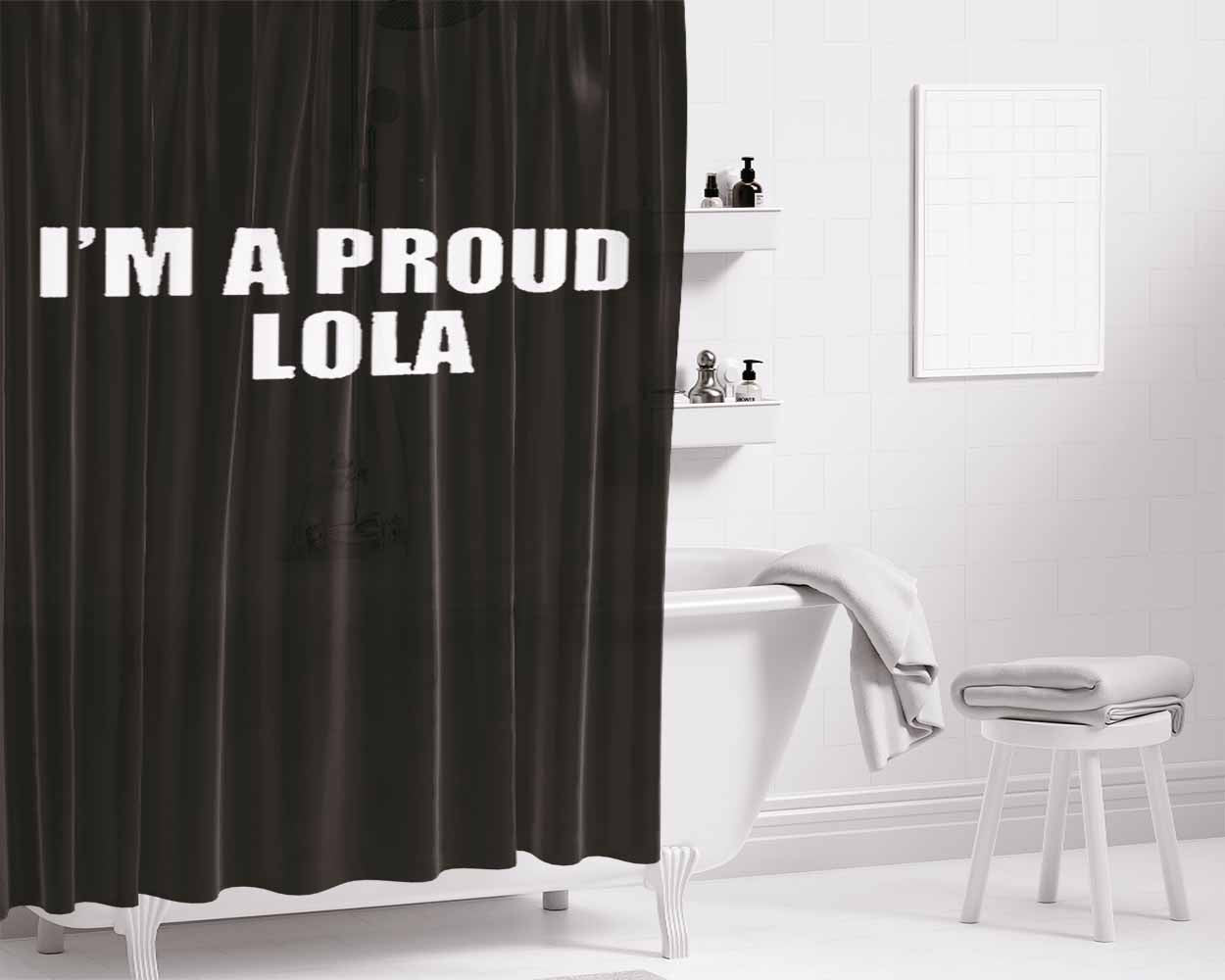 Illest Logo Bathroom Shower Curtain Fabric Waterproof | 66 X 72 Inch
