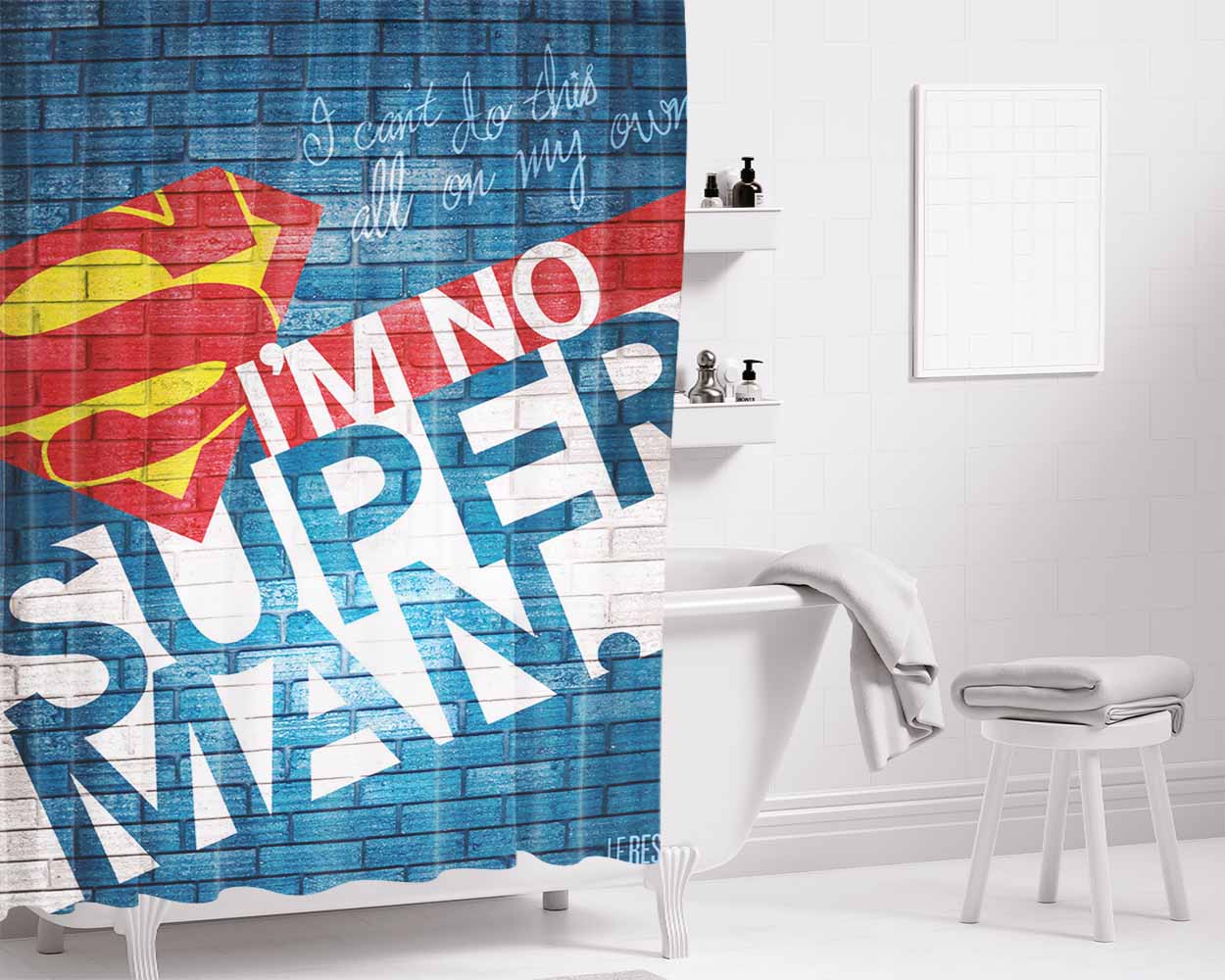 Illsa Bathroom Shower Curtain Fabric Waterproof | 66 X 72 Inch