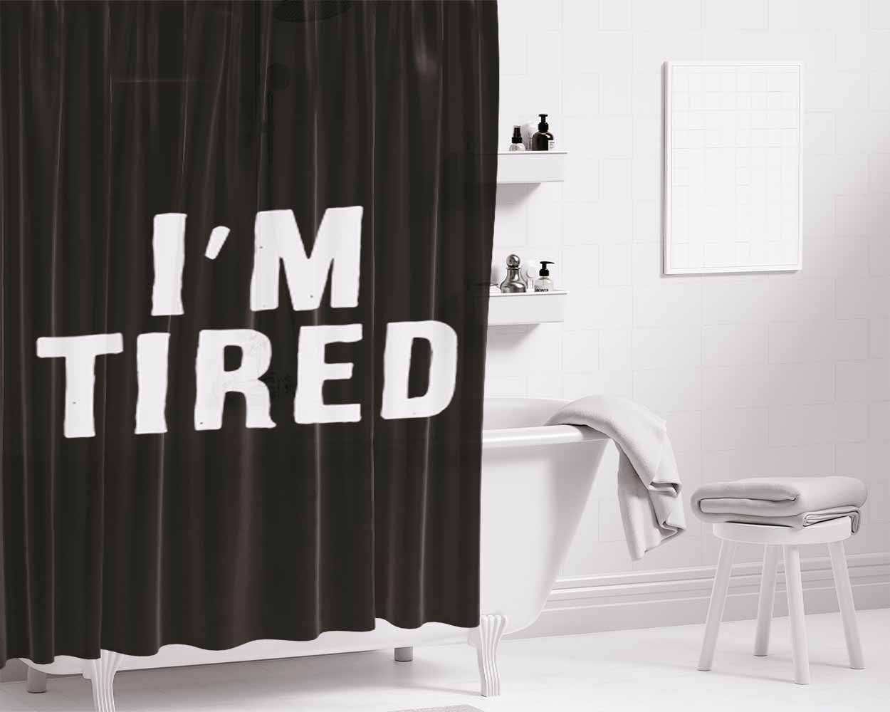 Im Crying Underwater Bathroom Shower Curtain Fabric Waterproof | 66 X 72 Inch