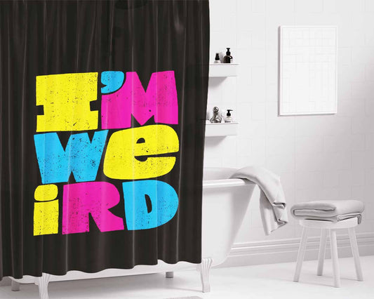Im No Super Man Bathroom Shower Curtain Fabric Waterproof | 66 X 72 Inch