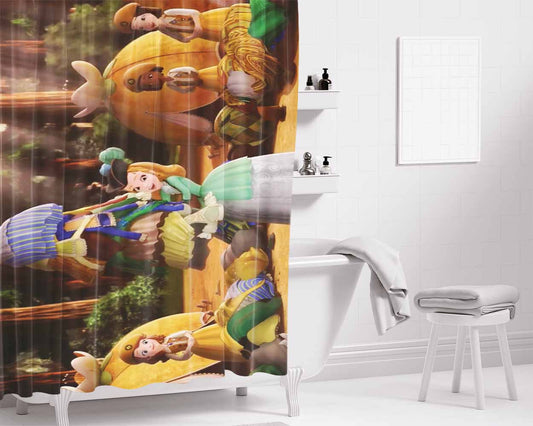Improsive 2 Bathroom Shower Curtain Fabric Waterproof | 66 X 72 Inch