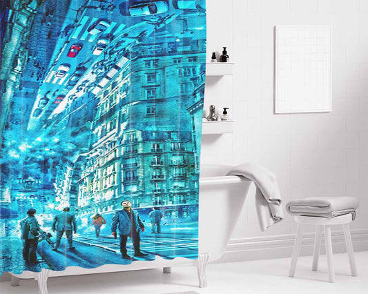 Inception Movie Bathroom Shower Curtain Fabric Waterproof | 66 X 72 Inch
