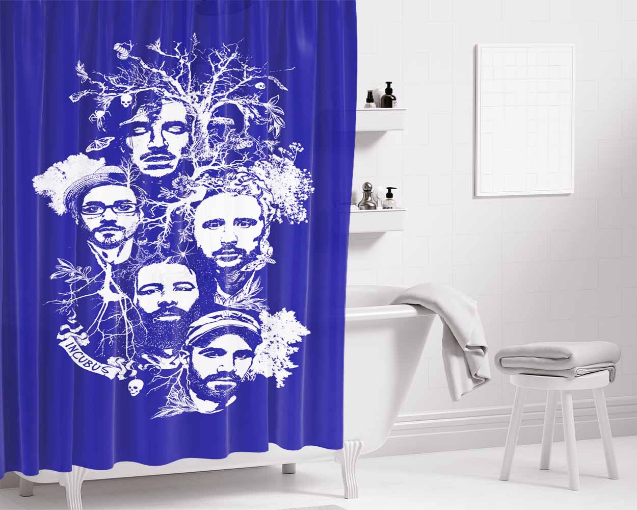 Incubus Bathroom Shower Curtain Fabric Waterproof | 66 X 72 Inch