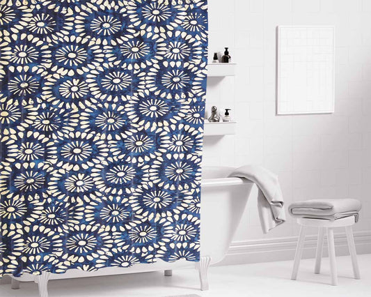 Indonesian Culture 2 Bathroom Shower Curtain Fabric Waterproof | 66 X 72 Inch