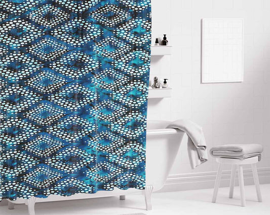 Indonesian Culture 3 Bathroom Shower Curtain Fabric Waterproof | 66 X 72 Inch