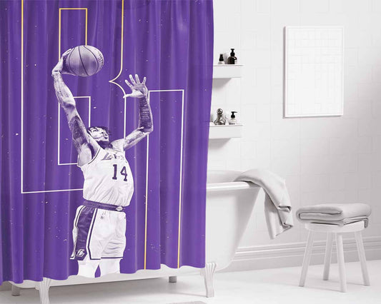 Ingram Nba Bathroom Shower Curtain Fabric Waterproof | 66 X 72 Inch