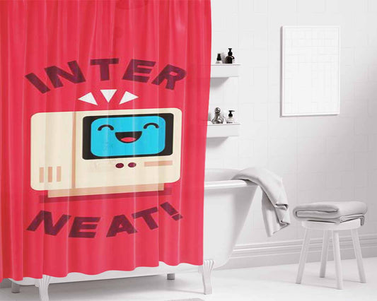 Interneat Bathroom Shower Curtain Fabric Waterproof | 66 X 72 Inch