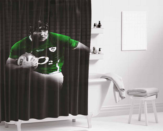 Irfu Player Bathroom Shower Curtain Fabric Waterproof | 66 X 72 Inch
