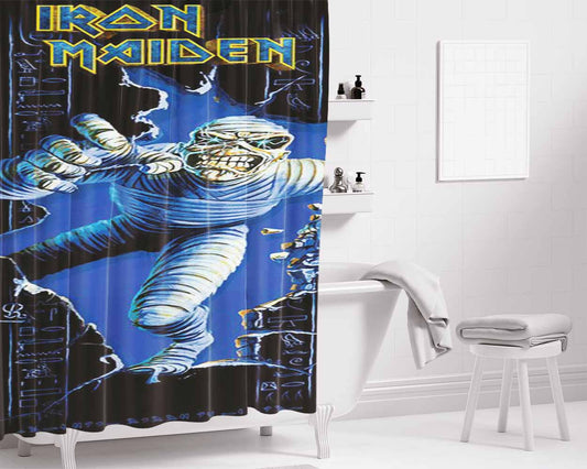 Iron Maiden Mummy Bathroom Shower Curtain Fabric Waterproof | 66 X 72 Inch