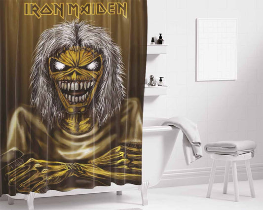 Iron Maiden Bathroom Shower Curtain Fabric Waterproof | 66 X 72 Inch
