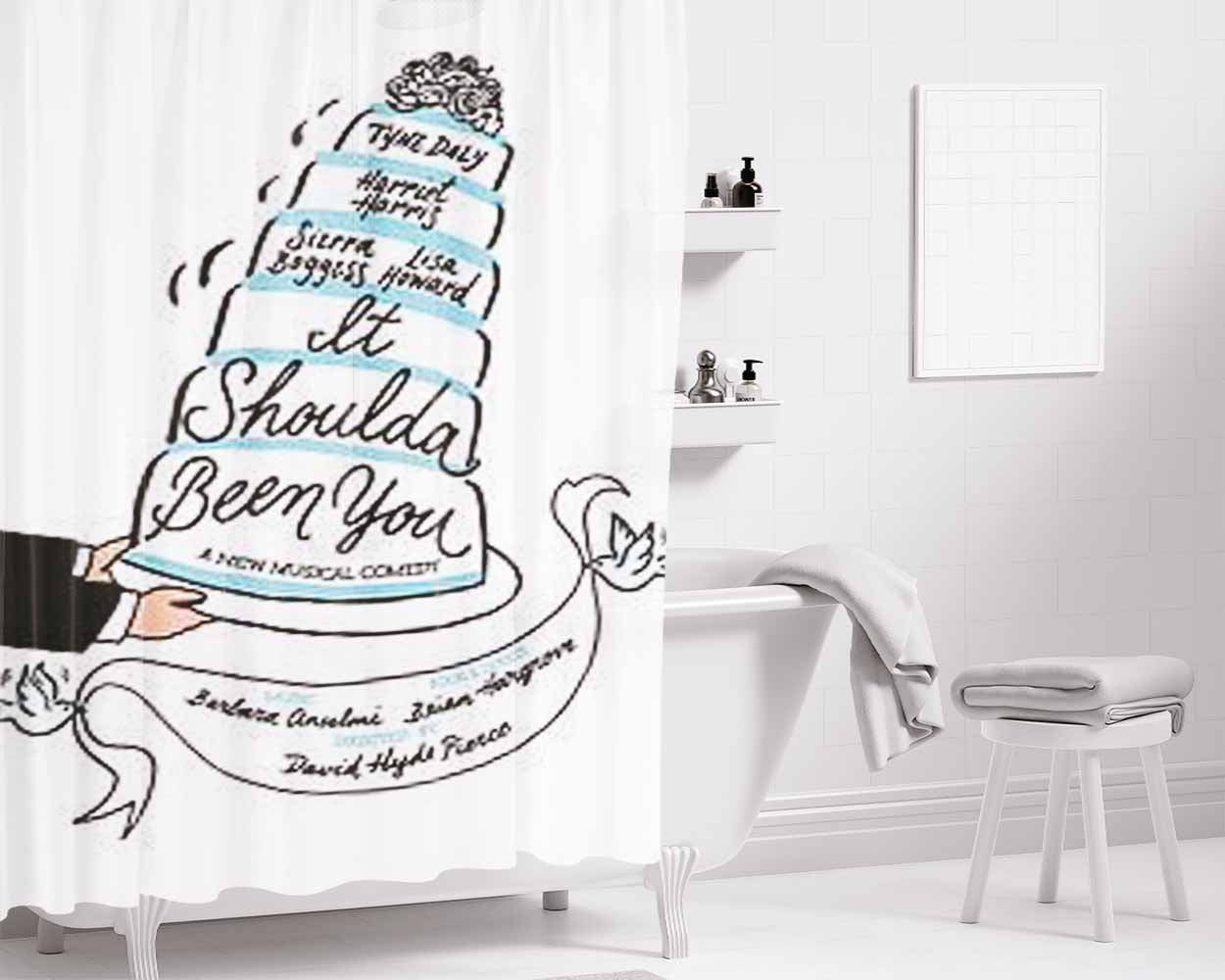 It Aches Flower Bathroom Shower Curtain Fabric Waterproof | 66 X 72 Inch