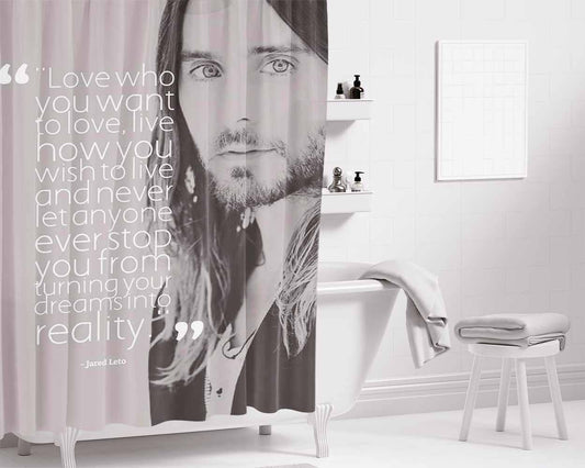 J Letto Lyrics Bathroom Shower Curtain Fabric Waterproof | 66 X 72 Inch