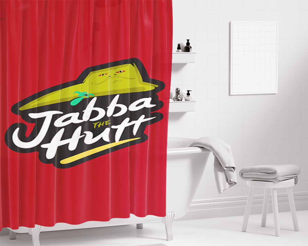 Jabba The Hut Bathroom Shower Curtain Fabric Waterproof | 66 X 72 Inch