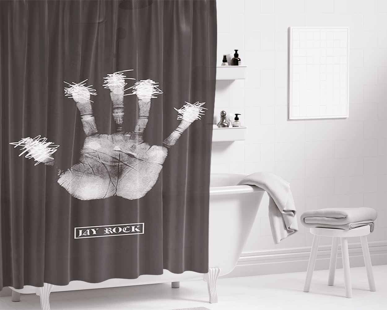 Jay Rock Album Artwork Bathroom Shower Curtain Fabric Waterproof | 66 X 72 Inch