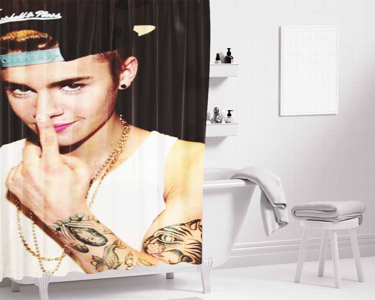 Jb Bathroom Shower Curtain Fabric Waterproof | 66 X 72 Inch