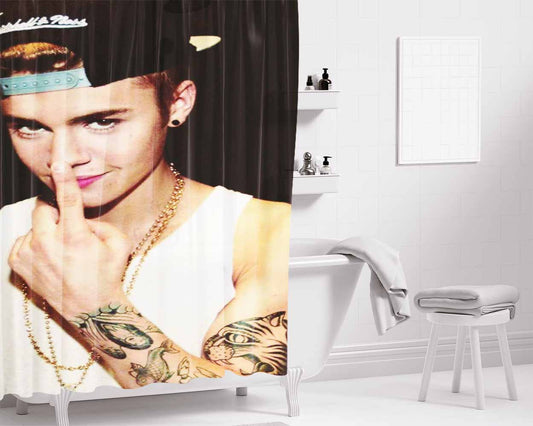 Jb Bathroom Shower Curtain Fabric Waterproof | 66 X 72 Inch