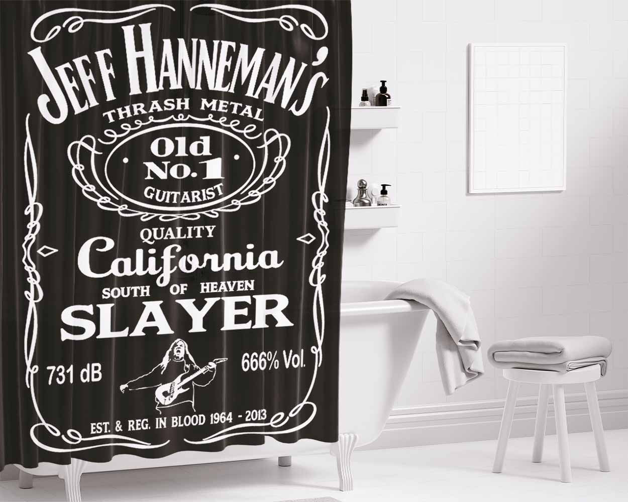 Jeff Hannemans Bathroom Shower Curtain Fabric Waterproof | 66 X 72 Inch