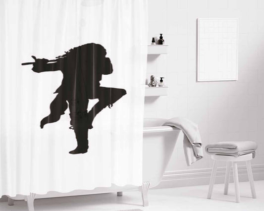 Jethro Tull Silhouette Bathroom Shower Curtain Fabric Waterproof | 66 X 72 Inch