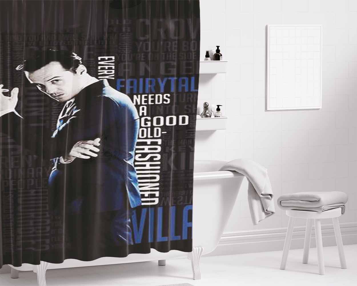 Jim Moriarty Bathroom Shower Curtain Fabric Waterproof | 66 X 72 Inch