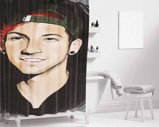 Josh Dun Bathroom Shower Curtain Fabric Waterproof | 66 X 72 Inch