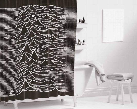 Joy Division Bathroom Shower Curtain Fabric Waterproof | 66 X 72 Inch