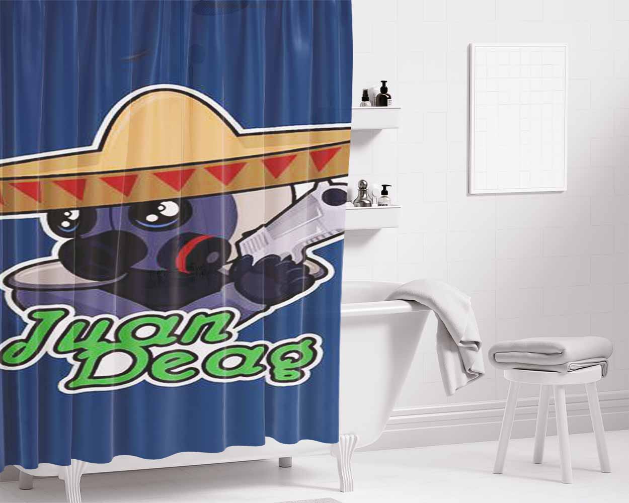 Juan Deag Counter Terrorist Bathroom Shower Curtain Fabric Waterproof | 66 X 72 Inch