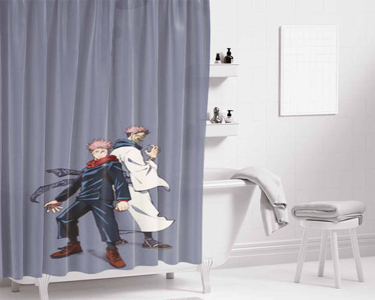 Jujutsu Kaisen Bathroom Shower Curtain Fabric Waterproof | 66 X 72 Inch