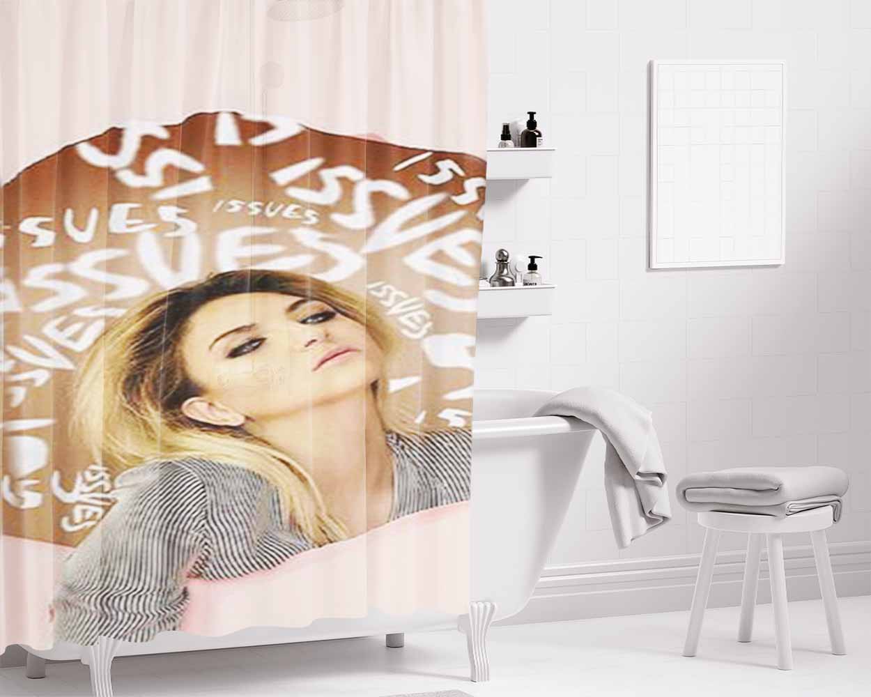 Julia Michaels Issues Bathroom Shower Curtain Fabric Waterproof | 66 X 72 Inch