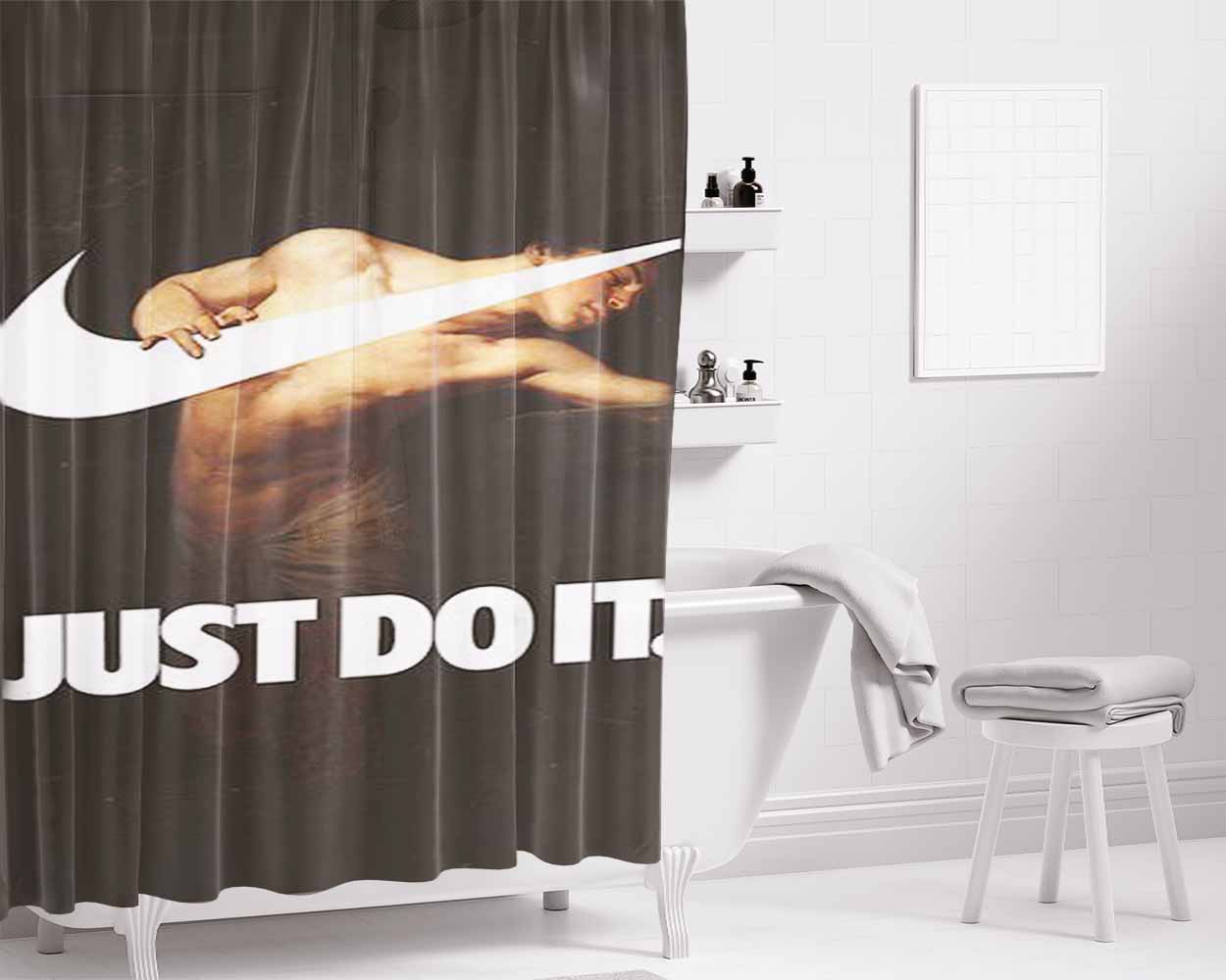 Just Do It Narcissus 1881 Bathroom Shower Curtain Fabric Waterproof | 66 X 72 Inch