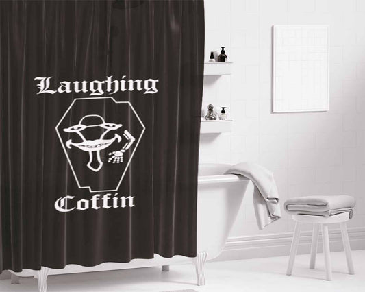 Laughing Coffin Sword Art Bathroom Shower Curtain Fabric Waterproof | 66 X 72 Inch