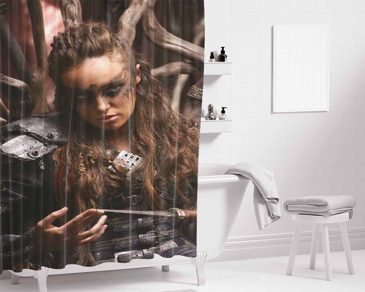 Lexa The 100 Bathroom Shower Curtain Fabric Waterproof | 66 X 72 Inch