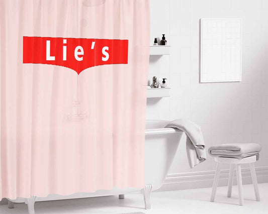 Lies Strauss Levis Brand Pink Bathroom Shower Curtain Fabric Waterproof | 66 X 72 Inch