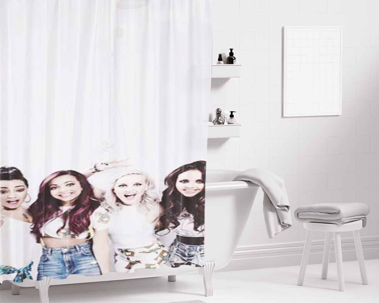 Little Mix Bathroom Shower Curtain Fabric Waterproof | 66 X 72 Inch