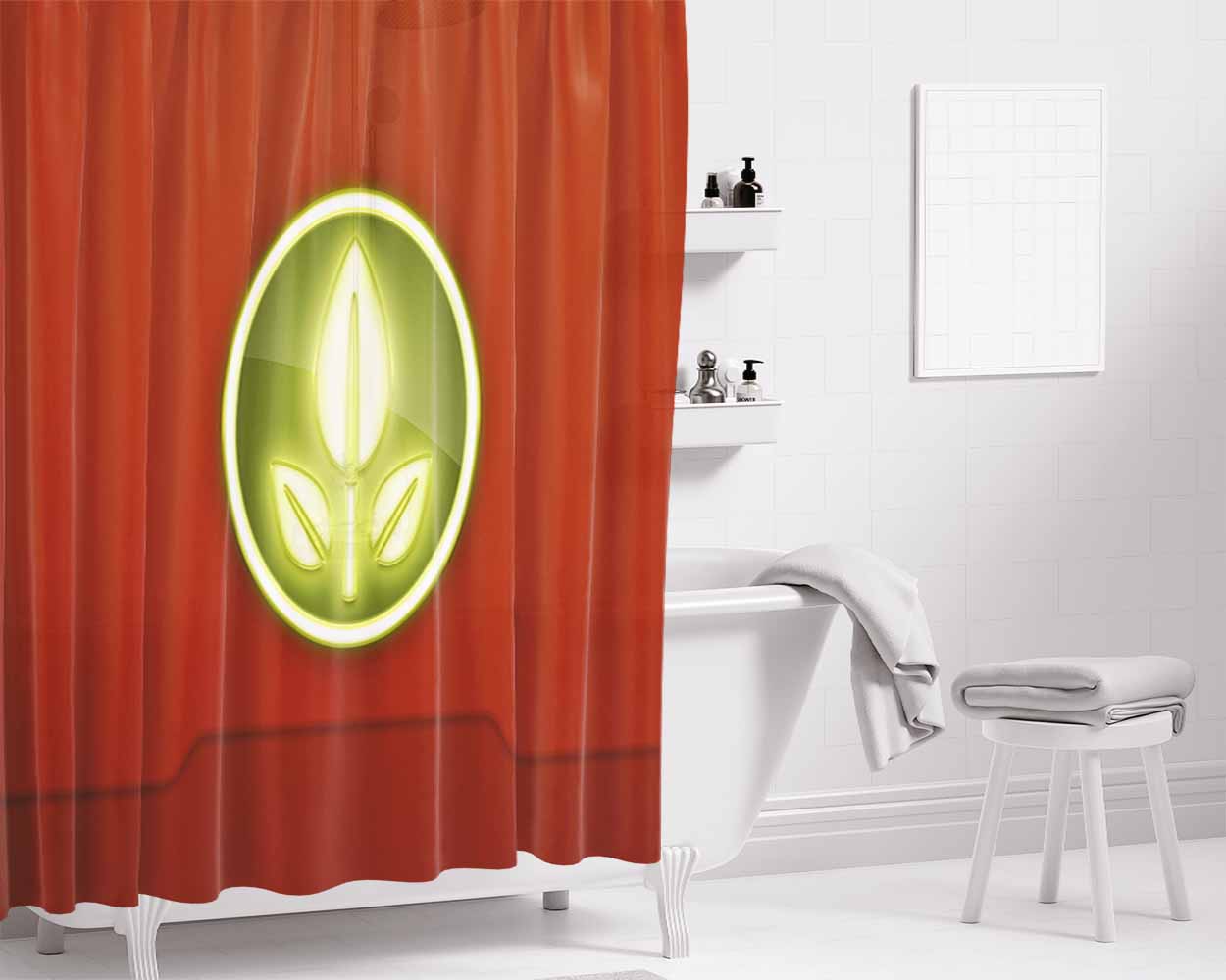 Logo Operation Recolonize Wall-E Bathroom Shower Curtain Fabric Waterproof | 66 X 72 Inch
