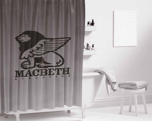Macbeth Athletics Bathroom Shower Curtain Fabric Waterproof | 66 X 72 Inch