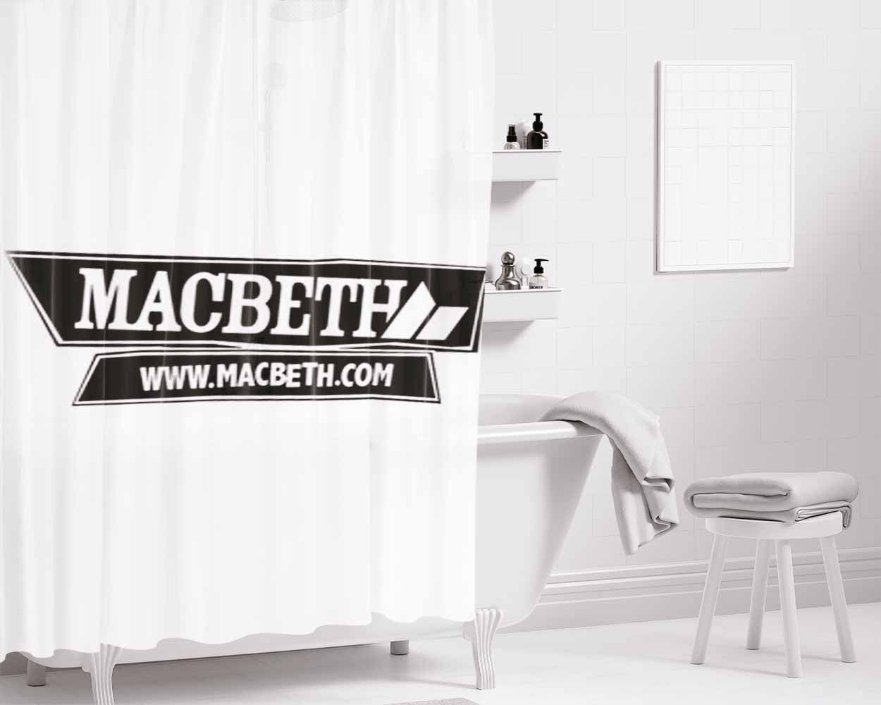 Macbeth Symbol Bathroom Shower Curtain Fabric Waterproof | 66 X 72 Inch