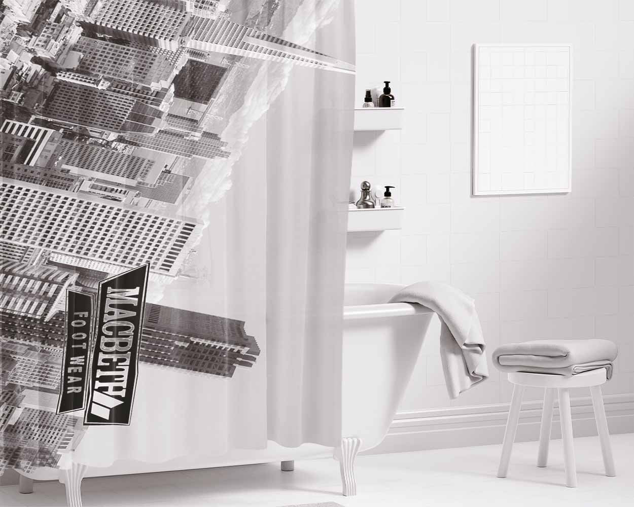 Macbeth Bathroom Shower Curtain Fabric Waterproof | 66 X 72 Inch