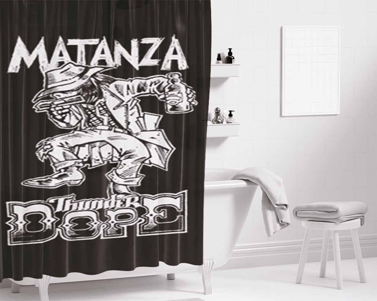 Matanza Bathroom Shower Curtain Fabric Waterproof | 66 X 72 Inch