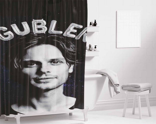 Matthew Gray Gubler Bathroom Shower Curtain Fabric Waterproof | 66 X 72 Inch