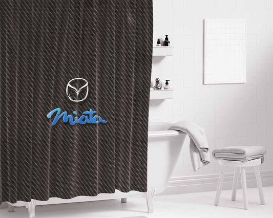 Mazda Miata Bathroom Shower Curtain Fabric Waterproof | 66 X 72 Inch
