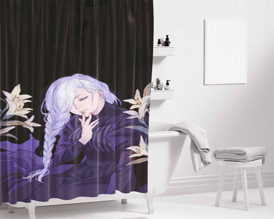 Mei Mei Jujutsu Kaisen Bathroom Shower Curtain Fabric Waterproof | 66 X 72 Inch