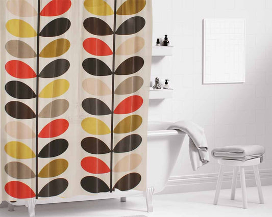 Multi Stem Tomato 1 Bathroom Shower Curtain Fabric Waterproof | 66 X 72 Inch